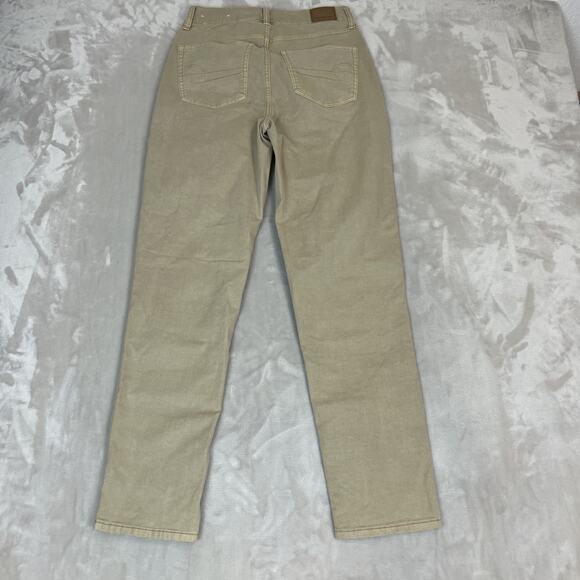 American Eagle Jeans Womens 2 Long Beige Mom Straight Jean Preppy Casual - Picture 11 of 13